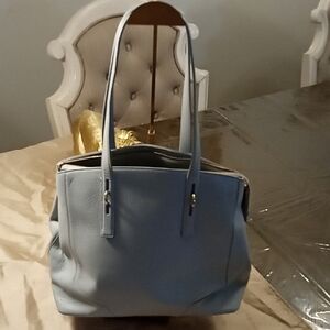 Like New Furla Light Blue Tote Bag